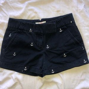 J Crew Chino Shorts with Anchors